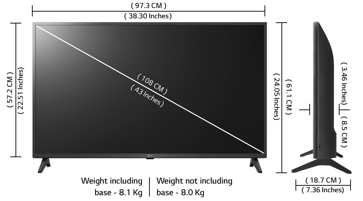 Everything You Need to Know About 43-Inch TV Dimensions