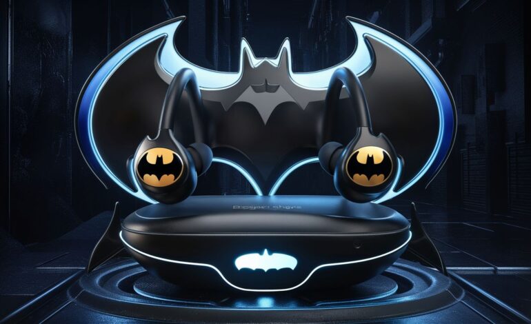 thespark shop batman style wireless bluetooth earbuds