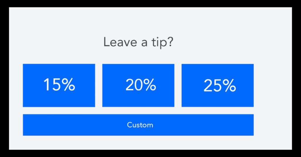 tip option screen