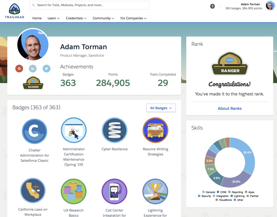 trailhead login